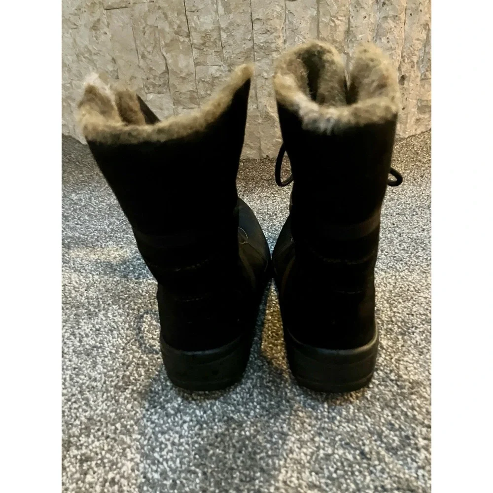 Ara Women's Boots‎ Magaly Gore-Tex Faux Fur Waterproof Lace-Up US Sz 7.5 Black